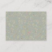 Magische bos bloemenontvangstruimte Kaart (Achterkant)