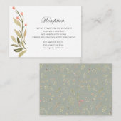 Magische bos bloemenontvangstruimte Kaart (Voorkant / Achterkant)