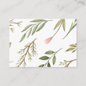 Magische bos bloemenontvangstruimte Kaart (Achterkant)