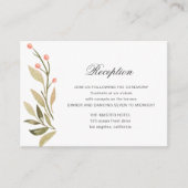 Magische bos bloemenontvangstruimte Kaart (Voorkant)