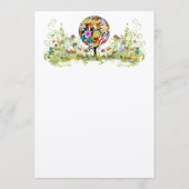 Magische Bos Cirkel van Liefde Bruiloft Menu (Achterkant)