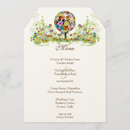 Magische Bos Cirkel van Liefde Bruiloft Menu