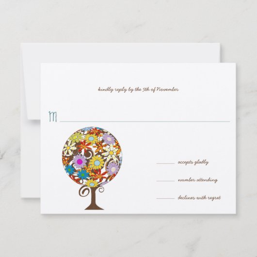 Magische Bos Cirkel van Liefde Trouwkaarten Kaart (Voorkant)