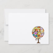 Magische Bos Cirkel van Liefde Trouwkaarten Kaart (Achterkant)