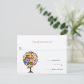 Magische Bos Cirkel van Liefde Trouwkaarten Kaart (Staand voorkant)
