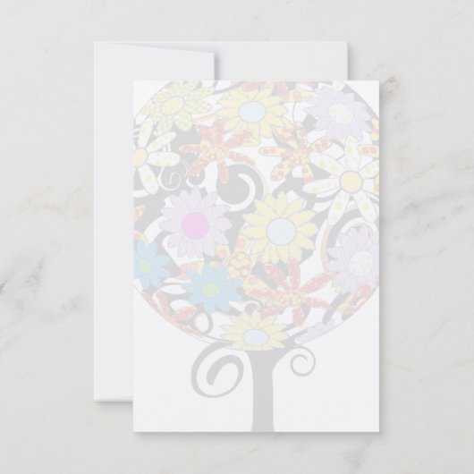 Magische Bos Cirkel van Liefde Trouwkaarten RSVP Kaartje (Achterkant)