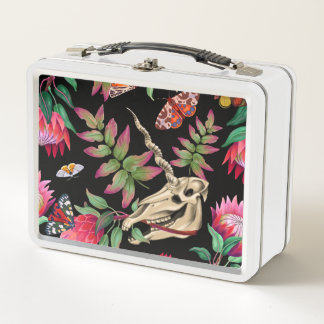 Magische bos eenhoorn donker patroon.