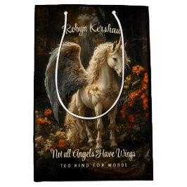 Magische bos eenhoorn met vleugels Dank u Medium Cadeauzakje