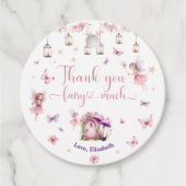 Magische Bos Fairy Bloemen Tuin Verjaardag Bedankjes Labels (Voorkant)