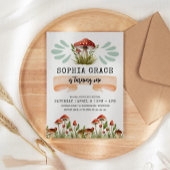 Magische Bos Paddestoel 1e Verjaardag Kaart