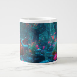 Magische Bos Scene met Herten Koffiemok Grote Koffiekop