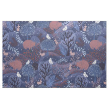 Magische bosbossen met nachtbos dieren schattige k