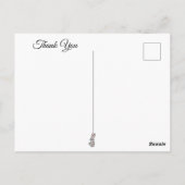 Magische bosdieren en huisje dank je briefkaart (Achterkant)