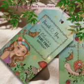 Magische Bosfee Eerste Verjaardag Cadeautag Cadeaulabel