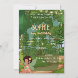 Magische Bosfee met Vlinder Kaart