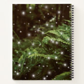 Magische bosgroene ferns sterrenlicht notitieboek (Achterkant)