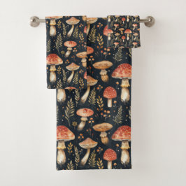 magische bospaddenstoel bad handdoek