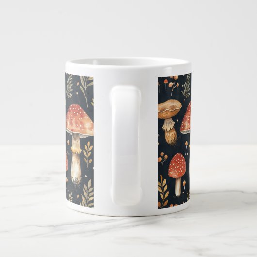 magische bospaddenstoel grote koffiekop (Achterkant)