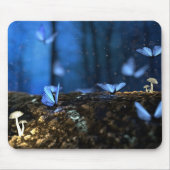 Magische Bossen met botervliegen en paddenstoelen Muismat (Voorkant)