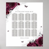 Magische Bourgogne Rozen Weddenschappen Poster (Voorkant)