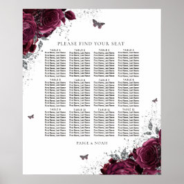 Magische Bourgogne Rozen Weddenschappen Poster