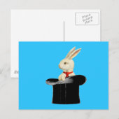 magische  bovenhoed konijn briefkaart (Voorkant / Achterkant)