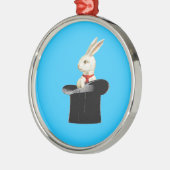 magische  bovenhoed konijn metalen ornament (Links)