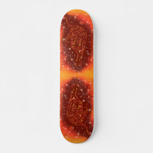 Magische brandscheerapparaten die op de Sterrennac Persoonlijk Skateboard