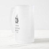 Magische brei grappig Halloween gepersonaliseerde Matglas Bierpul (Voorkant links)