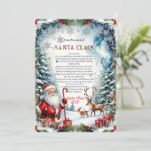 Magische brief van Sinterklaas kaart (Staand voorkant)