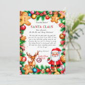 Magische brief van Sinterklaas kaart (Staand voorkant)