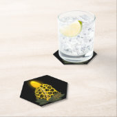 Magische bruidssluier Sparkly Gele Paddestoel Kartonnen Onderzetters (Insitu)