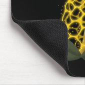 Magische bruidssluier Sparkly Gele Paddestoel Muismat (Hoek)