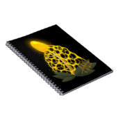 Magische bruidssluier Sparkly Gele Paddestoel Notitieboek (Rechterzijde)