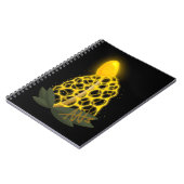 Magische bruidssluier Sparkly Gele Paddestoel Notitieboek (Linkerzijde)