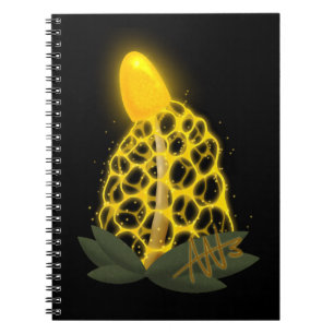 Magische bruidssluier Sparkly Gele Paddestoel Notitieboek