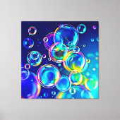 Magische bubbelkleuren canvas afdruk (Voorkant)