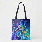 Magische bubbelkleuren tote bag (Voorkant)