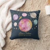 Magische buitenruimte Galaxy Maan Sterren Meisje K Kussen (Deken)