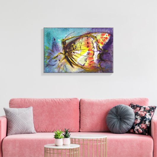MAGISCHE BUTTERFLES CANVAS AFDRUK (Insitu (Woonkamer))