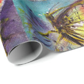 MAGISCHE BUTTERFLES IN BLAUW CADEAUPAPIER (Rol Hoek)