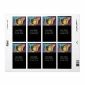MAGISCHE BUTTERFLES IN BLUE Black Etiket (Full Sheet)