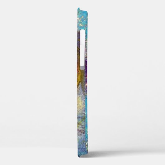 MAGISCHE BUTTERFLES IN BLUE GOLD SPARKLES Case-Mate iPhone CASE (Achterkant / Links)