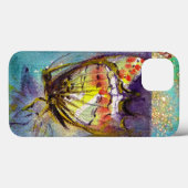 MAGISCHE BUTTERFLES IN BLUE GOLD SPARKLES Case-Mate iPhone CASE (Achterkant (horizontaal))