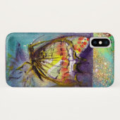 MAGISCHE BUTTERFLES IN BLUE GOLD SPARKLES Case-Mate iPhone CASE (Achterkant (horizontaal))
