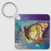 MAGISCHE BUTTERFLES IN BLUE SPARKLES SLEUTELHANGER (Voorkant)