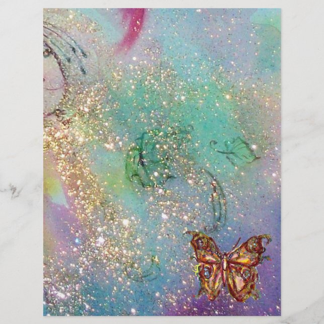 MAGISCHE BUTTERFLES IN GOUDEN SPARKLES (Voorkant)