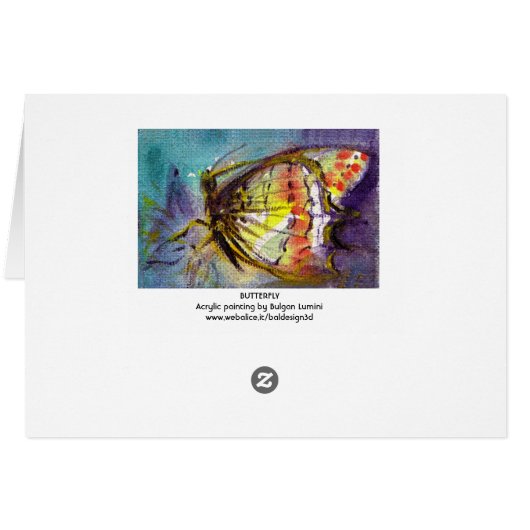 MAGISCHE BUTTERFLES MET BLAUWE GOUDEN (Achterkant Horizontaal)