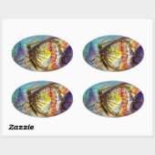 MAGISCHE BUTTERFLES OVALE STICKER (Vel)