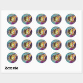 MAGISCHE BUTTERFLES RONDE STICKER (Vel)